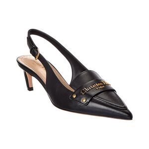 Dior Boy Leather Slingback Pump, Black